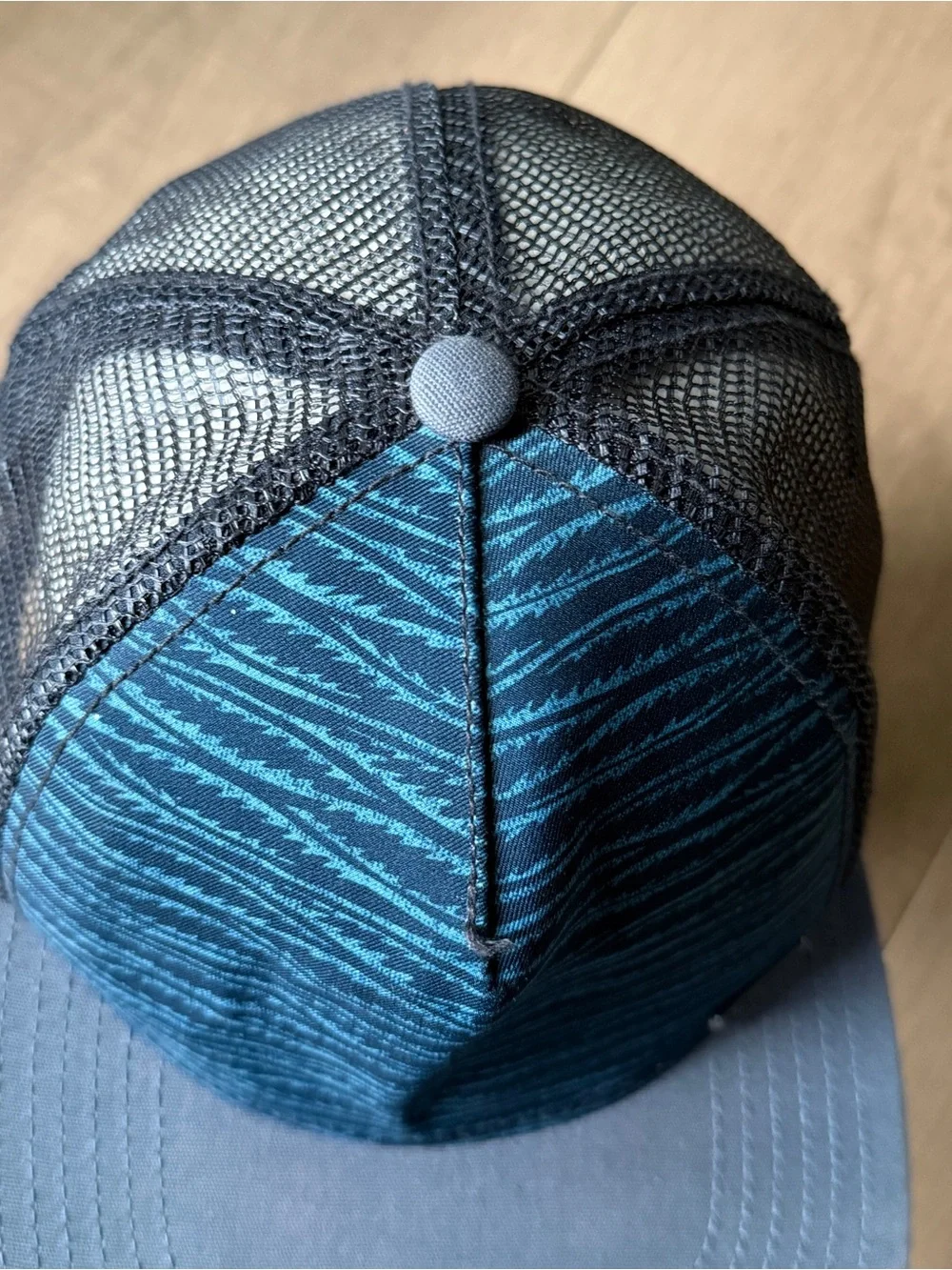 Prana Vista Trucker Blue Men’s Baseball Cap Snapback O/S Cotton Poly #U5VIST315